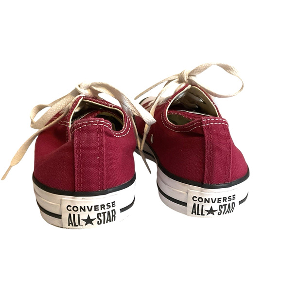 Converse All Star Chuck Taylor Mens 7.5 Women 9.5 Shoes Canvas Low Top Ox Maroon - Picture 4 of 16